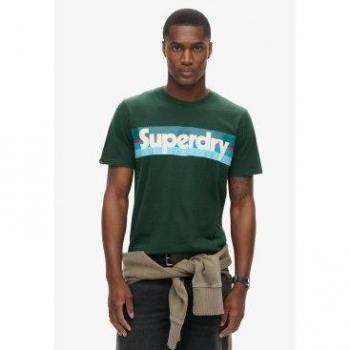 Green Enamel Retro Logo T‑Shirt (M)