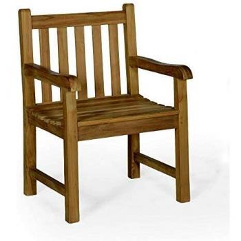 Sillón de Teca Maciza Ecograde Boston con Respaldo Recto