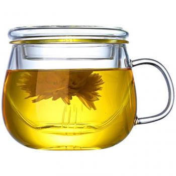 Taza de Café y Té 3 en 1 con Tapa y Filtro Infusor, Perfecta para Oficina