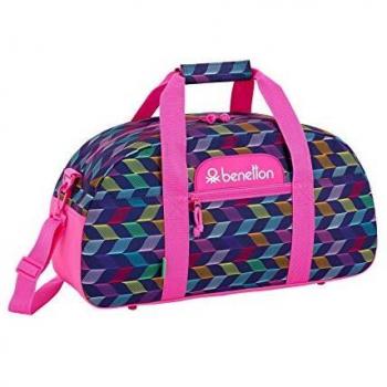 Safta Benetton Ondas Sac de sport enfant, 50 cm, Bleu (Azul)