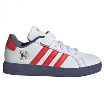 Adidas Mickey EL C Grand Court Boys' Trainers Size 13.5 UK, White