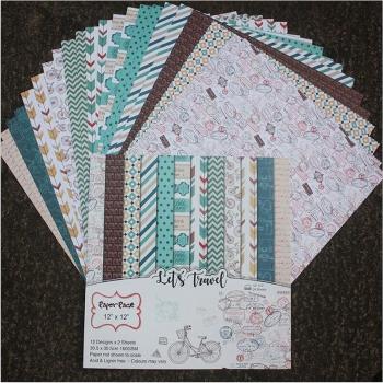 24 Stück DIY Album Papier Set 12 für Scrapbooking und Handarbeit
