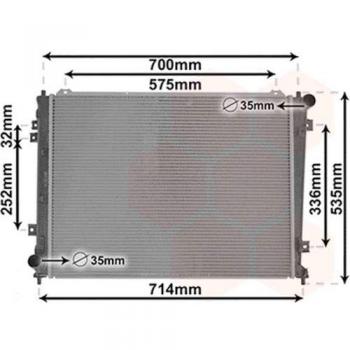 Radiateur de Moteur VAN WEZEL pour Kia Carens