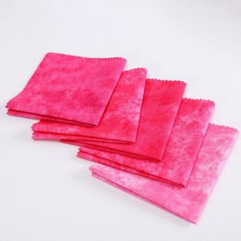 5pcs Floral Tie-Dye Fabric Squares for Kids' DIY