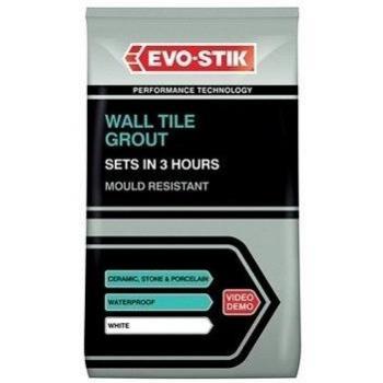 Evo-stik Tile A Wall Fast Set Grout White 1.5kg
