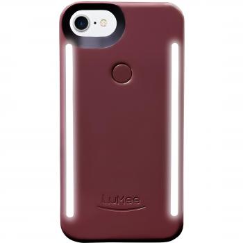 Apple iPhone 8/7/6s/6 Dual‑LED Front Camera Case – LuMee – Plum Noir