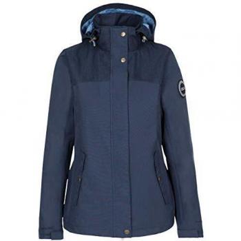 DLX Damen Regenjacke Kelby mit verstellbarer Kapuze in Marineblau