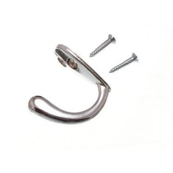 Single Hat and Robe Coat Hook CP Chrome with Screws (200 Pack)
