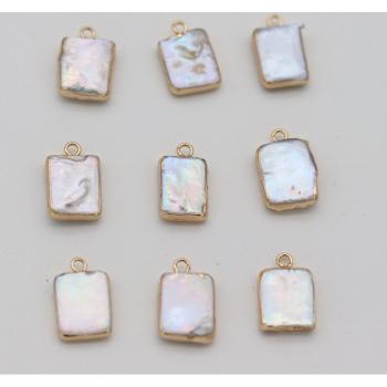 Pendentif en perles d'eau douce pour fabrication de bijoux