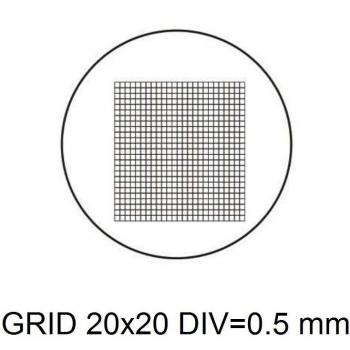 19mm Cross Ruler Eyepiece Micrometer for Microscopy