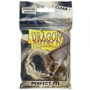 00 Pack Dragon Shield Perfect Fit Card Protectors Inner Sleeves Standard Clear
