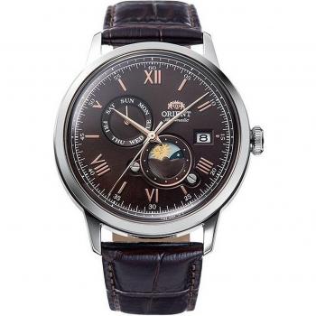 Orient RA-AK0804Y30B Elegant Leather Strap Watch