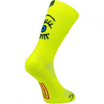 Calze da calcio gialle Sporcks Eye