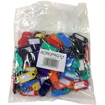 Vielseitiger Schlüsselanhänger – 100 bunte Labels