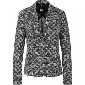 Marc Cain Damen Blazer Schwarz Größe 34 mit Knopfverschluss und Eingrifftaschen