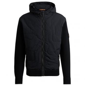 BOSS ORANGE Herren Steppjacke Kalbero mit Kapuze