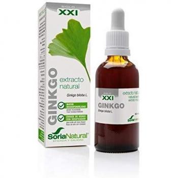 Ginkgo biloba extract from Soria Natural, 50ml, XXI formula