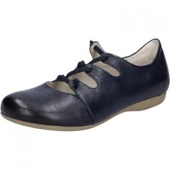 Fiona 04 – Riemchen-Ballerina-Sandale in Marineblau
