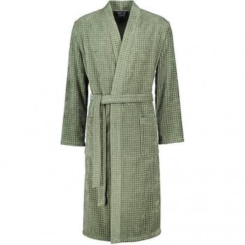 Cawö Bademantel Herren Kimono Hellgrün 5508