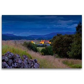 CALVENDO Leinwanddruck – 120x80 cm – Blue Hour Scotland