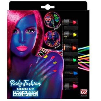 Widmann 09602 Multicolor UV‑Schminkstifte – 6 Teilset