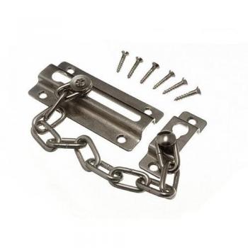 Door Chain Guard PEEP Bolt Lock CP with Screws