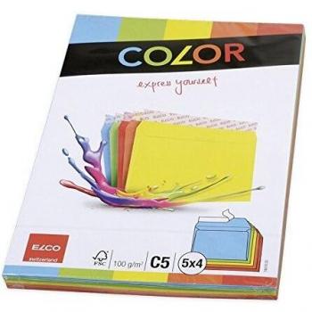 Elco, Briefumschlag, Couvert Color (C5, 20 x)