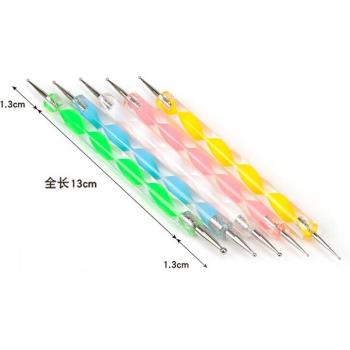 5pcs Nail Art Dotting Pens with Drill Points