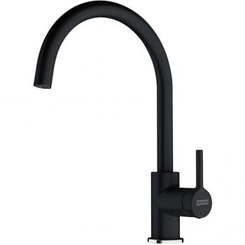Franke Lina Spültischarmatur Fragranit FC 6018.071, Schwarz Onyx