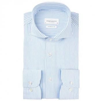 Chemise classique bleu manches longues 40