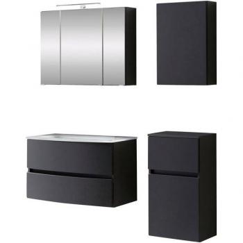 WELLTIME „Kaunas“ – 4‑teiliges Badezimmer‑Set – 120 cm Breite – Soft‑Close