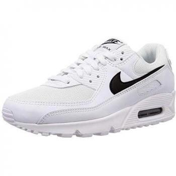 Nike CN8490 Men's Breathable Running Shoe in Triple White with Wolf Grey Accents