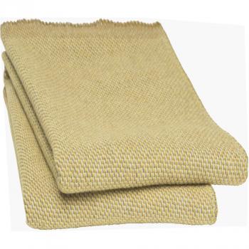 Una TWEED‑Decke Røros – 150 × 200 cm, Ockerton, Handgewebt
