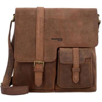 Greenland Nature 30 cm Leather Shoulder Bag in Brown