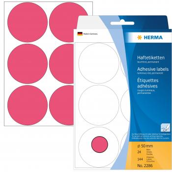 Herma Radiant Red Label Dots