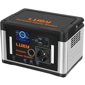 LUBY Tragbare Power Station 700 W – Solar‑Energie 577 Wh