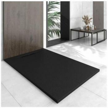 Cuvette de douche quartz noire 80×120 cm