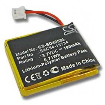 Batterie Rechargeable 3,7 V – 190 mAh – Sportdog SDT00‑13857 & Collier SD‑425 (VHBW)