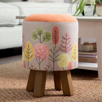 Monty Lyall Fabric Footstool
