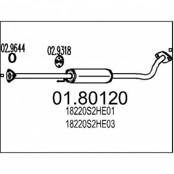 Pot Intermédiaire 1230 MTS 01.80120