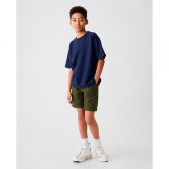 Bermuda verde militar para niño