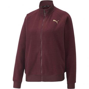Puma Fit Sherpa Damenjacke – Dunkelrot, L