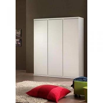 Vipack 'Autobett lakl1314 Lara Schrank mit 3 Türen MDF weiß lackiert 166 x 57 x 204,5 cm