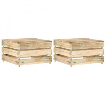 VidaXL Palete Pinho Jardim 2 Peças