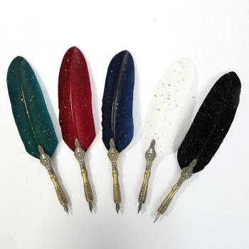 Kit Plumas Doradas Premium