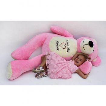 Peluche Ours Viking 180 cm Love Forever Rose