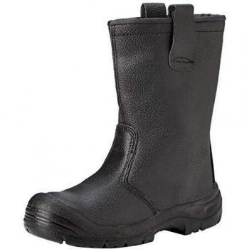 Zapatillas Industriales Steelite Rigger S3 con Lengueta Lateral, Portwest FW29, Talla 41, Color Negro