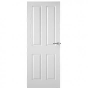 Premdor White Primed 4 Panel Textured Door 2040 x 726 x 40mm