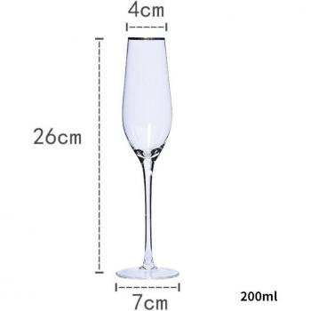 Copa de cristal para festivales y bodas