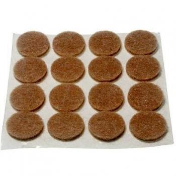 6-Pack Self-Adhesive Felt Pads 19mm Diameter 4mm Thick